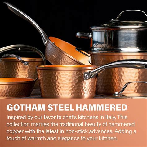 hammered steel box|gotham steel hammered.